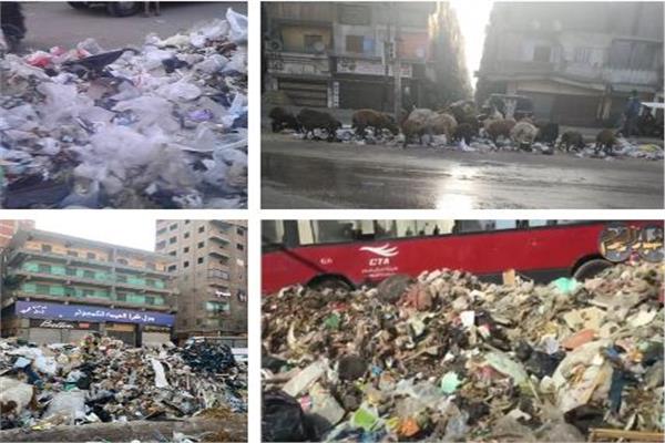 القمامة في شوارع شبرا الخيمة