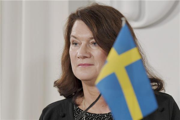  آن ليندي وزيرة خارجية السويد والرئيس الحالي لمنظمة الأمن والتعاون الأوروبي