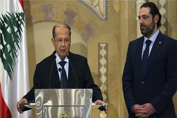 الرئيس اللبناني وسعد الحريري