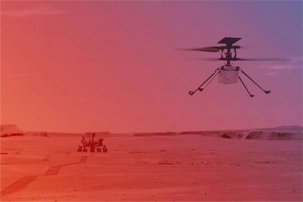 أول طائرة هليكوبتر على المريخ