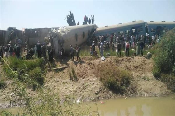 حادث قطار طهطا بسوهاج