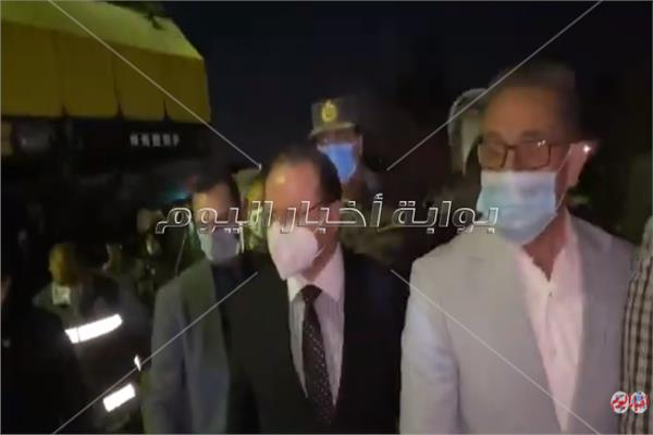 النائب العام المستشار حمادة الصاوي من موقع الحادث