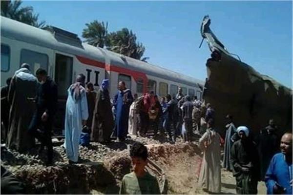 حادث تصادم قطاري أسيوط