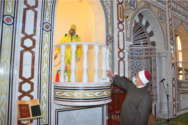 تعقيم مسجدي «الأسمرات 1» و «تحيا مصر 3»