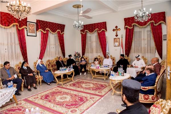 السفير الإماراتي بمصر يزور إيبارشية طيبة للأقباط الكاثوليك