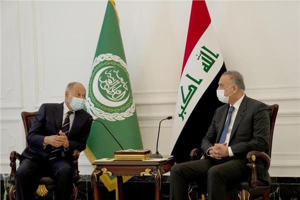  الكاظمي يستقبل الأمين العام للجامعة العربية