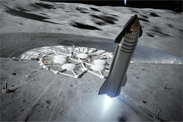 سبيس اكس على سطح القمر