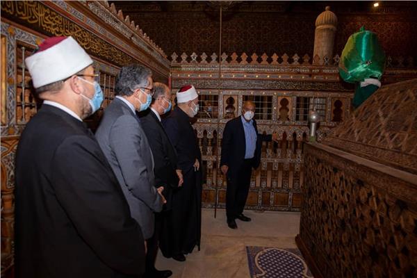 افتتاح قبة ضريح الإمام الشافعي 