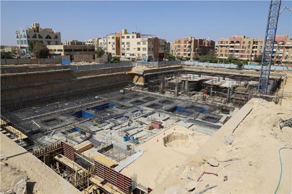 أعمال الإنشاءات في مستشفى الشيخ زايد