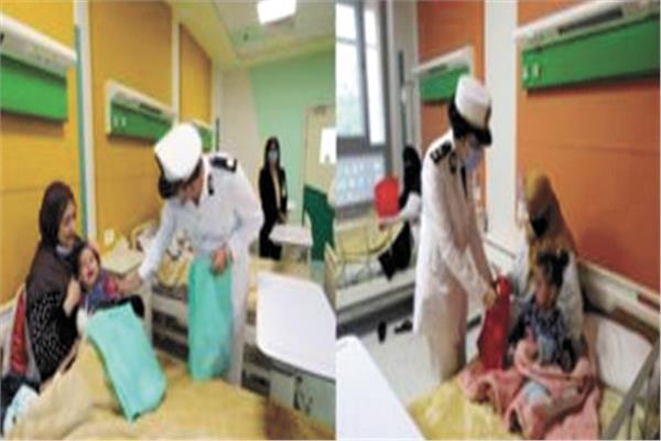 الداخلية توزع ملابس العيد على الأطفال المرضى بالمستشفيات