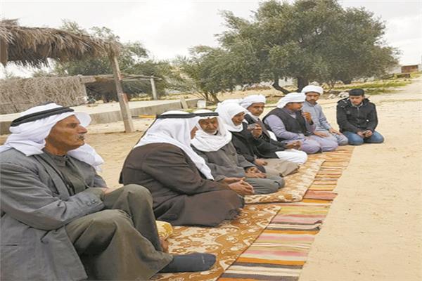  تجمع العائلات أحد مظاهر العيد فى شمال سيناء