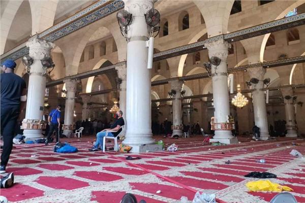 صورة من داخل المسجد الأقصى اليوم