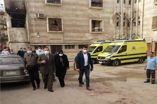 وفاة حالتين اثر اندلاع حريق بمستشفى صدر كفر الشيخ 