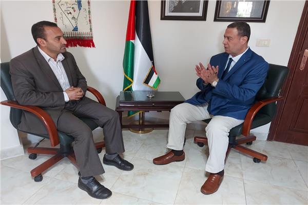 السفير الفلسطيني خلال حواره مع بوابة أخبار اليوم