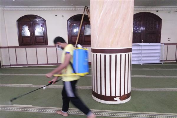 تطهير 280 مسجدا بعد صلاة العيد والجمعة بالمحلة 