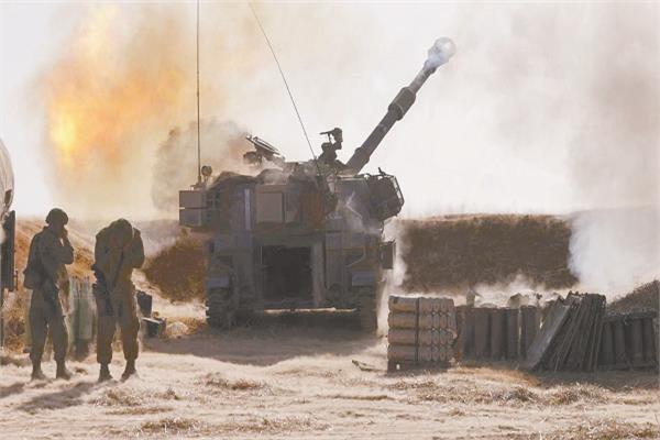  المدفعية الإسرائيلية تقصف غزة
