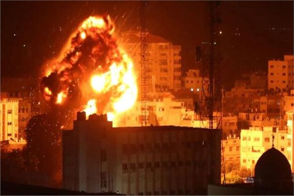 لقطة من الهجمات الإسرائيلية على غزة