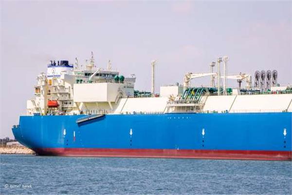 ناقلة الغاز المسال (MARAN GAS TROY) تغادر ميناء دمياط