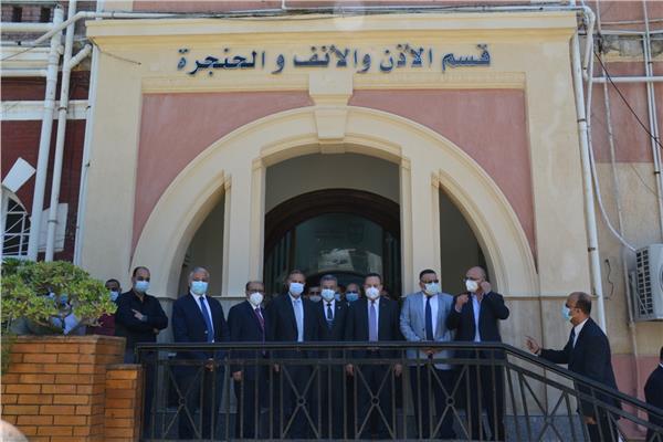 افتتاح  أعمال تطوير مبنى الإصابات بمستشفى الحضرة الجامعي بالاسكندرية