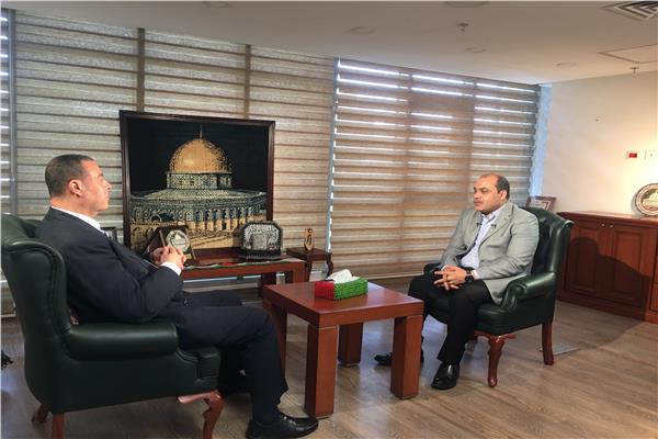 السفير الفلسطينى بمصر في أول حوار تليفزيوني مع محمد الباز في آخر النهار