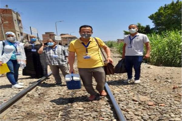 وزارة الصحة بدء المسح الميداني  بمحافظة الغربيه لاكتشاف حالات كورونا