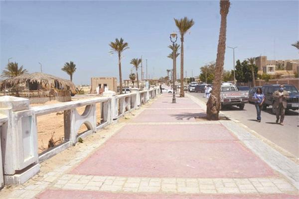 الممشى السياحى بشاطئ أبو زنيمة بعد التطوير