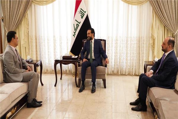 رئيس مجلس النواب العراقي يستقبل السفير المصري