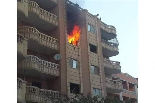 اصابة شقيقين في حريق شقة بمركز جهينة بسوهاج