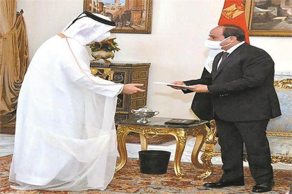 الرئيس السيسى يتلقى دعوة لزيارة قطر
