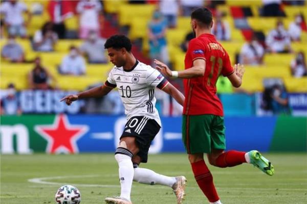 صورة من مباراة ألمانيا والبرتغال
