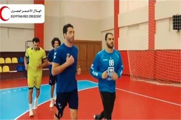 منتخب مصر لكرة اليد ينضم لحملة مليون مسعف