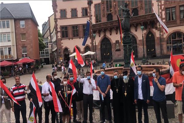 الجالية المصرية في المانيا تحتفل بثورة ٣٠ يونيو       