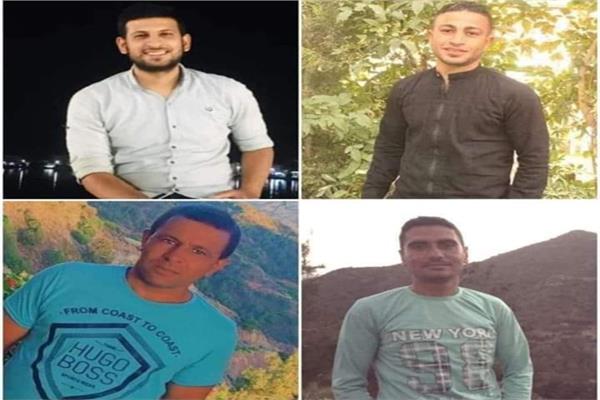 العمال الموسميين الأربعة المصريين الذين فقدوا حياتهم يوم السبت في الحريق المدمر