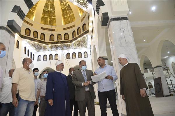 محافظ أسيوط يتفقد أعمال انشاء مسجد البقلي بحي غرب 