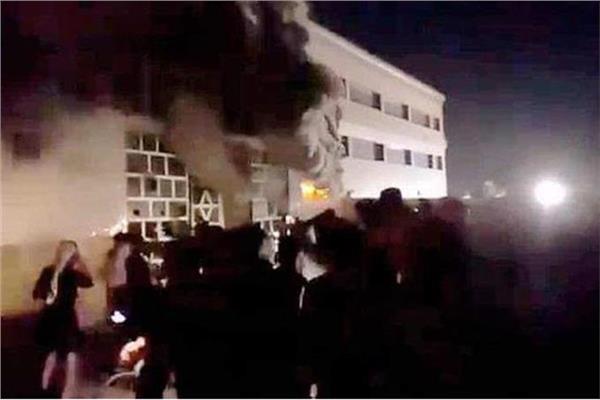 حريق مستشفى "الإمام الحسين"