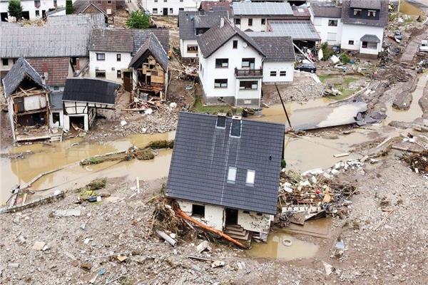 صورة من الفيضانات في ألمانيا