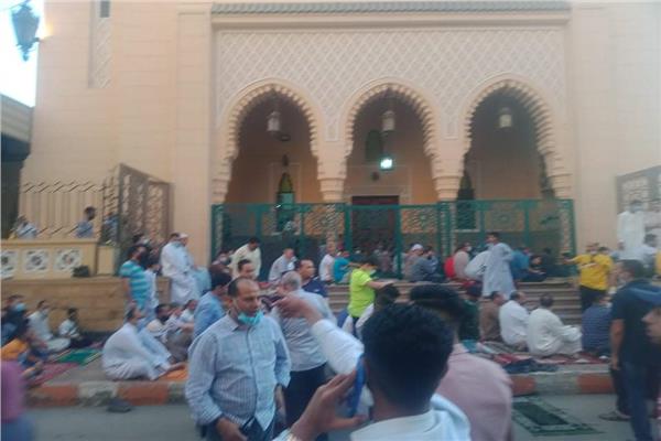  صلاة عيد الاضحى من مسجد سيدى أحمد الفولى بالمنيا