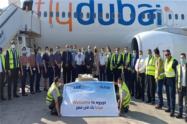 مطار سوهاج يستقبل أولى رحلات فلاي دبي
