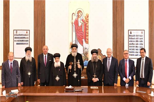 البابا تواضروس يجتمع بأعضاء هيئة الأوقاف القبطية واساقفة الكنيسة 