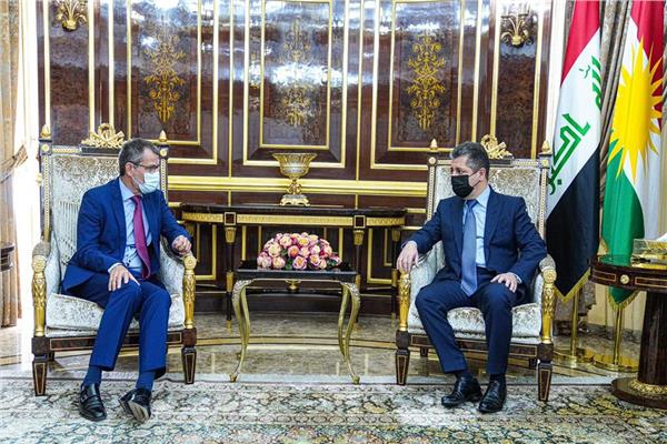 رئيس حكومة إقليم كردستان يستقبل رئيس تجمع كفاءات 