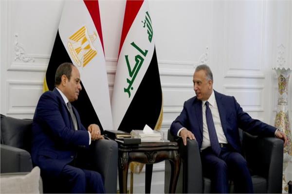 لقاء الرئيس السيسي بوزير الدفاع العراقي