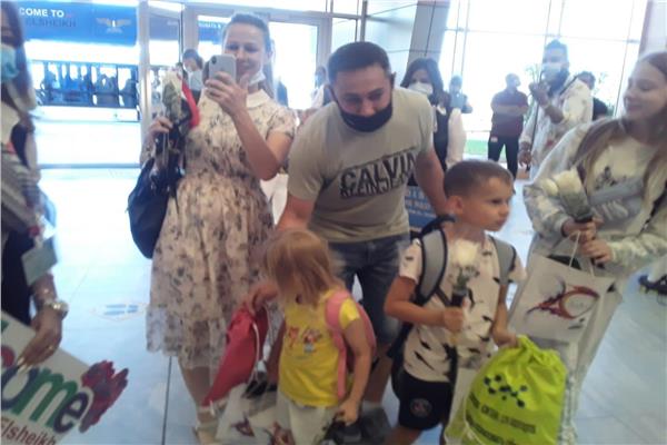 وصول السياحة الروسية لمطار شرم الشيخ