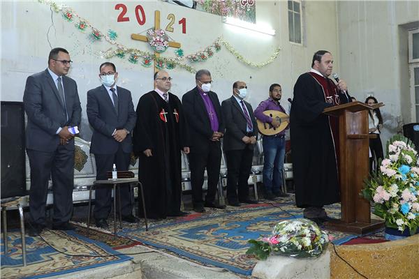 رئيس الإنجيلية يشارك في تنصيب راعيً الكنيسة الإنجيلية بسنورس الفيوم