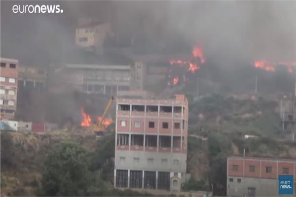 حرائق الجزائر - صورة من الفيديو