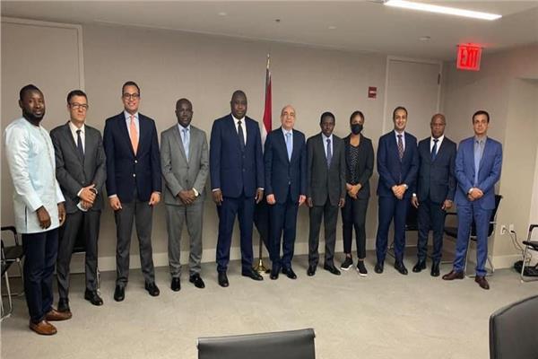 بعثة مصر بالأمم المتحدة  تستقبل وفداً من جامبيا 