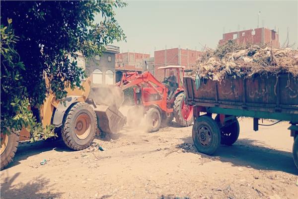 حملة نظافه و رفع ٢٠٠ طن من المخلفات بالعامرية مركز المحلة