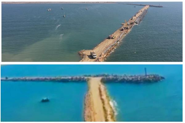  تطوير الحاجز الشرقى بميناء دمياط