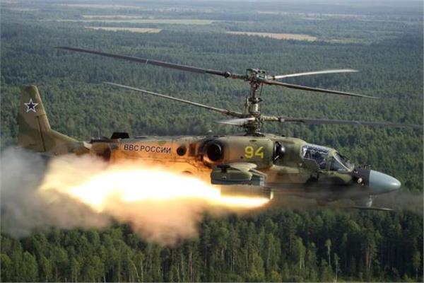 مروحيات Ka-52 خلال «إندرا -2021»