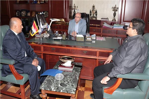  محافظ بني سويف يلتقي مع وكيل وزارة  التربية التعليم الجديد 