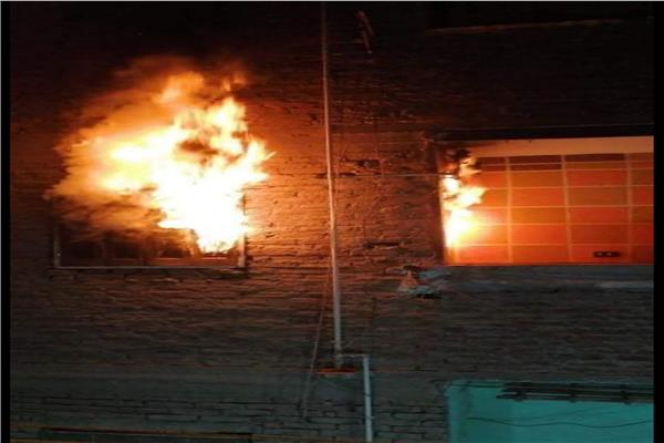 حريق شقة سكنية بالطالبية